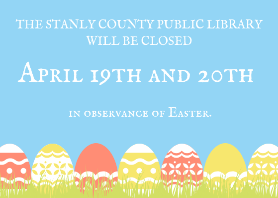 Stanly County Public Library – Green Flowers Easter Card